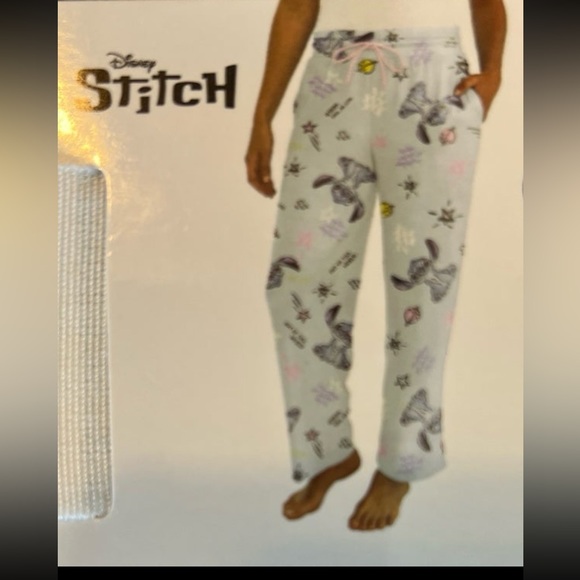 Centric Brands Briefly Stated Disney Stitch Women’s Sleep Pant w/ Pockets - Picture 3 of 3
